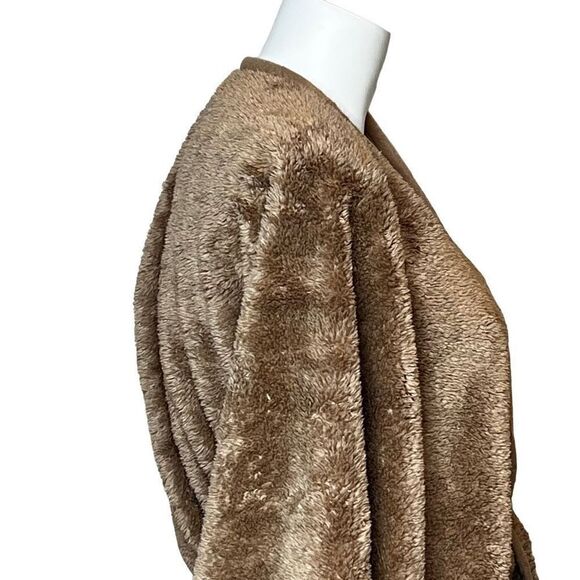 Torrid NWT camel cozy Sherpa belted ruana one size - Picture 8 of 15